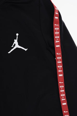 AIR JORDAN Solid Color Sweatshirt and Joggers Set with Logoed Side Band