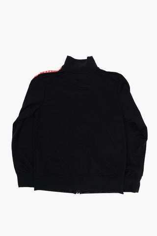 AIR JORDAN Solid Color Sweatshirt and Joggers Set with Logoed Side Band