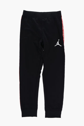 AIR JORDAN Solid Color Sweatshirt and Joggers Set with Logoed Side Band