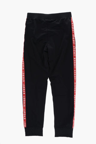 AIR JORDAN Solid Color Sweatshirt and Joggers Set with Logoed Side Band