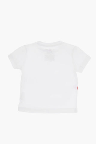 Cotton Blend T-Shirt and Shorts Set with Printed Logo