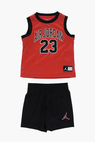 AIR JORDAN Drawstring Waist Shorts and 23 Tank Top HBR/DNA Set