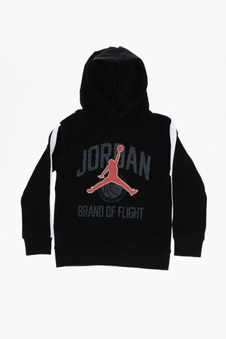 AIR JORDAN Solid Color Hoodie and Joggers Set with Contrasting Side Band
