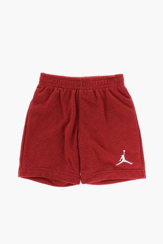 Cotton Blend T-Shirt and Shorts Set with Printed Logo