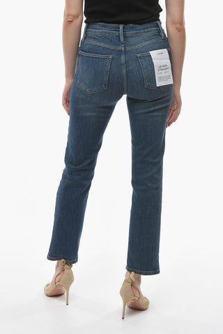 Straight-Fit High-Waist Jeans 18cm