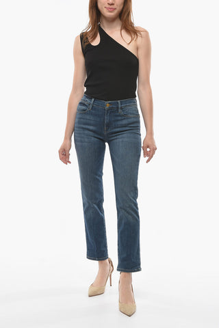 Straight-Fit High-Waist Jeans 18cm