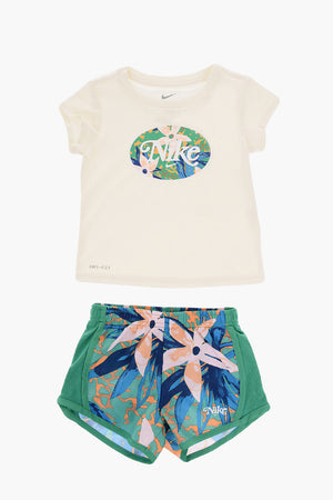 Dri-Fit-T-Shirt- und Shorts-Set mit Logodruck