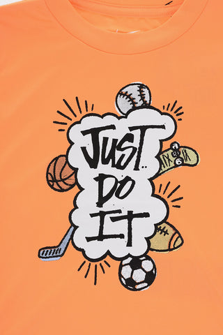 Dri-Fit T-Shirt and Shorts Set with Print