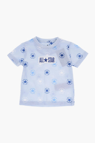 ALL STAR CHUCK TAYLOR All-Over Printed Crewneck T-Shirt and Mesh Shorts Set