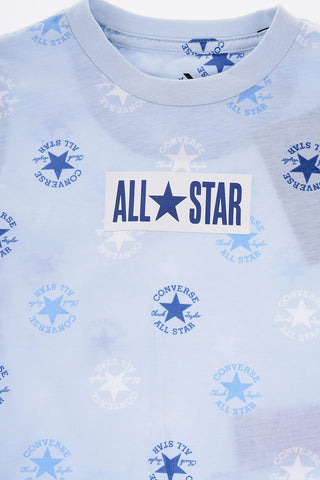 ALL STAR CHUCK TAYLOR All-Over Printed Crewneck T-Shirt and Mesh Shorts Set