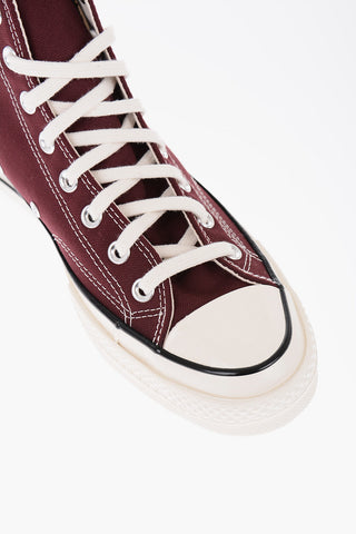 ALL STAR CHUCK TAYLOR Sneakers Alte in Cotone con Lacci a Contrasto   