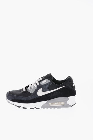 Sneakers Basse AIR MAX 90 In Suede e Tessuto con Suola Air Bubble
