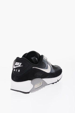 Sneakers Basse AIR MAX 90 In Suede e Tessuto con Suola Air Bubble