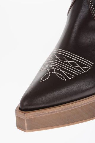 Leather Point Toe BELEN Mules 9cm