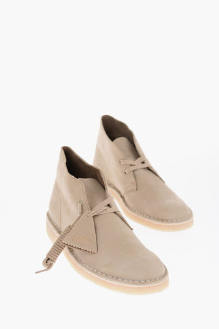 Nubuck Leather Desert Boots with Crepe Sole