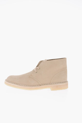 Nubuck Leather Desert Boots with Crepe Sole