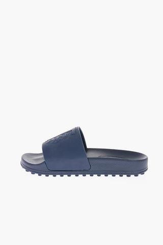 Solid Color Rubber Slides with Embossed Logo