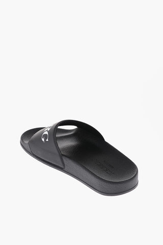 Contrasting Logo Rubber Slides
