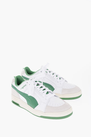 Leather SLIPSTREAM LO RETRO Sneakers with Suede Details