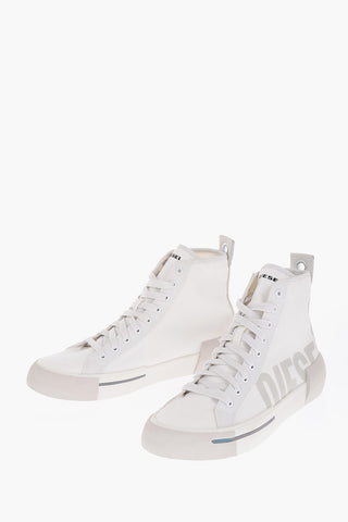 Sneakers S-DESE MID CUT in Canvas con Logo Stampato