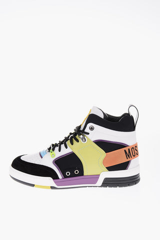COUTURE! Color Block KEVIN40 High-Top Sneakers with Logo Band