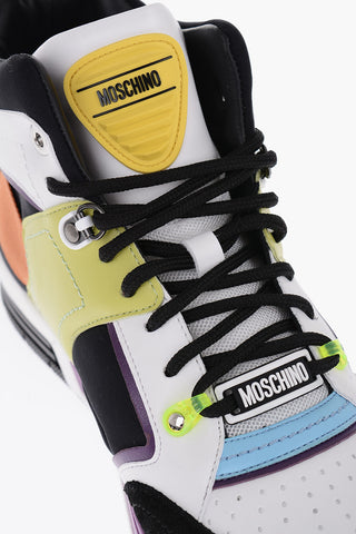 COUTURE! Color Block KEVIN40 High-Top Sneakers with Logo Band