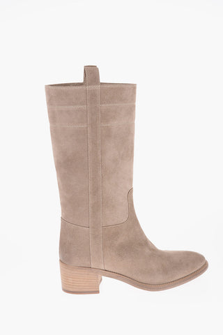 Stivali in Suede 5,5cm