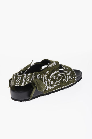 Sandali APACHE in Motivo Bandana con Chiusura in Velcro