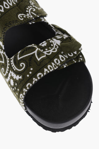 Sandali APACHE in Motivo Bandana con Chiusura in Velcro