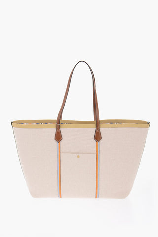 Oversize PERRY Tote Bag with Leather Trim