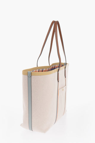 Oversize PERRY Tote Bag with Leather Trim
