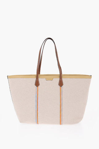 Oversize PERRY Tote Bag with Leather Trim