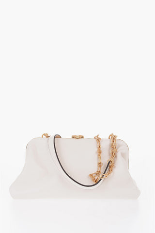 Leather CLEO Shoulder Bag with Golden Details