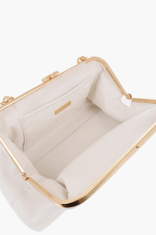 Leather CLEO Shoulder Bag with Golden Details