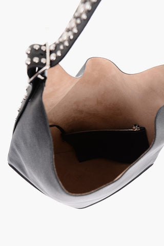 Borsa a Spalla GAIL In Pelle con Borchie Argentate