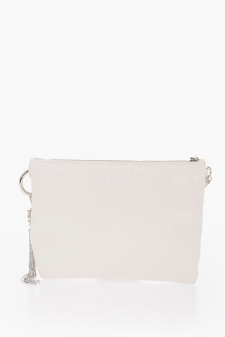 Pochette CALLIE in Pelle Verniciata con Pendente in Strass