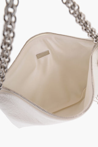 Pochette CALLIE in Pelle Verniciata con Pendente in Strass