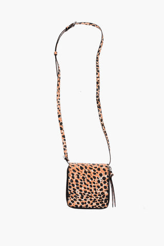 Animal Patterned Leather Neck Card Holder