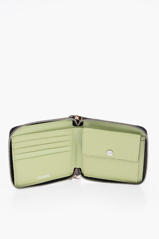 Animal Patterned Leather Neck Card Holder