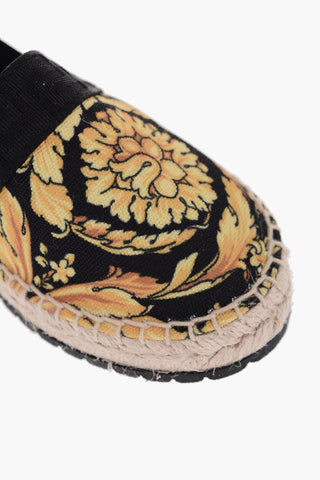 Espadrillas in Canvas con Motivo Barocco
