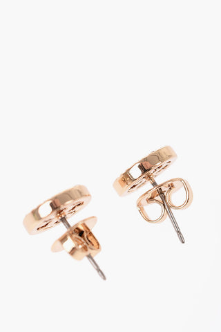 Double T Shaped PAVE Stud Earrings with Rhinestone Decorations