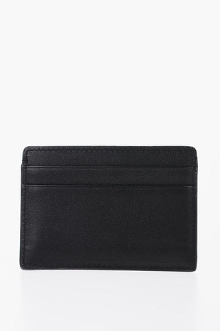 Leather Card Holder With Golden Detail