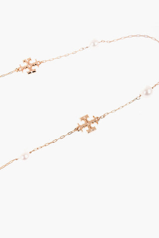 Collana Lunga KIRA Con Iconica Doppia T Effetto Dorato