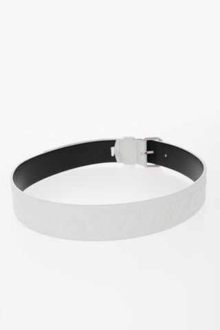 Cintura ROLLER in Pelle con Logo in Rilievo 40mm