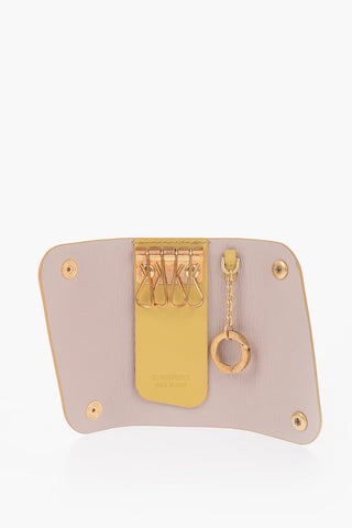 Solid Color IO Keyring with Leather Case