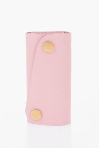 Solid Color IO Keyring with Leather Case