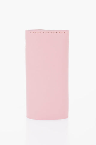 Solid Color IO Keyring with Leather Case