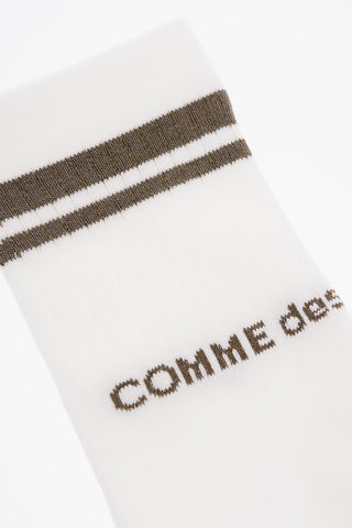 HOMME PLUS Ribbed Two-Tone Long Socks