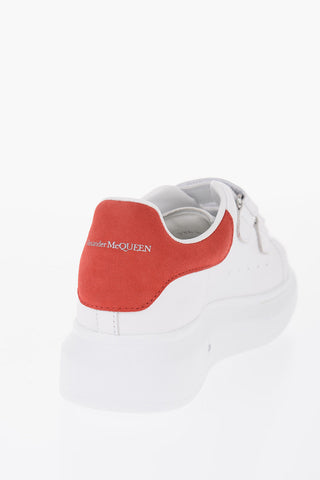 Solid Color Low-Top Sneakers with Touch Strap Closure