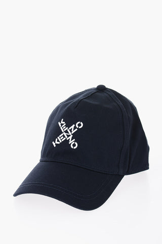 Solid Color Cap with Printed Contrasting Logo